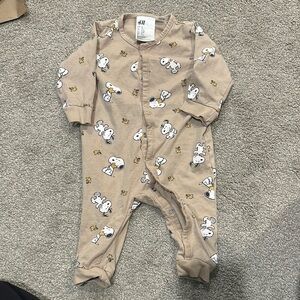 H&M Tan Snoopy Kids One Piece